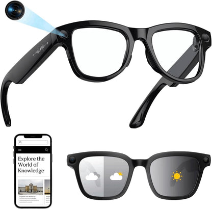 Revolutionary Smart Glasses with 8MP Camera, AI Real-Time Translation, and Bluetooth Connectivity – Perfect for Everyday Use and Adventure!