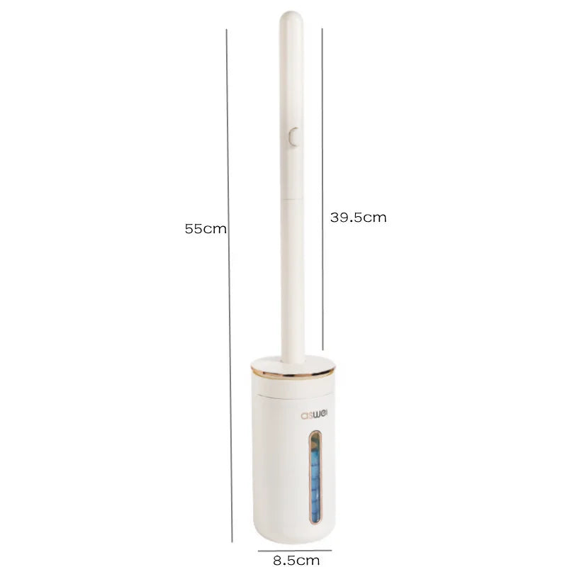 Transform Your Bathroom with Our Wall-Mounted Disposable Toilet Brush - Complete Cleaning Kit with Replacement Heads!