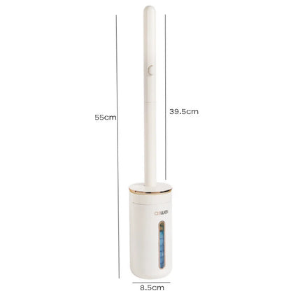 Transform Your Bathroom with Our Wall-Mounted Disposable Toilet Brush - Complete Cleaning Kit with Replacement Heads!