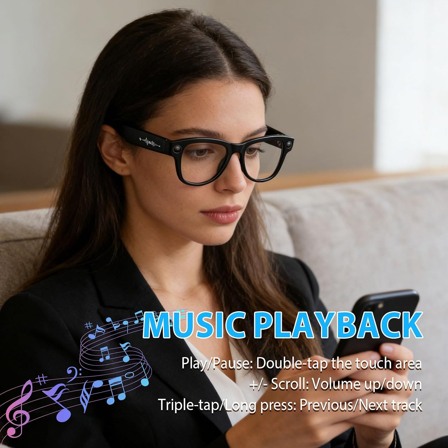 Revolutionary Smart Glasses with 8MP Camera, AI Real-Time Translation, and Bluetooth Connectivity – Perfect for Everyday Use and Adventure!