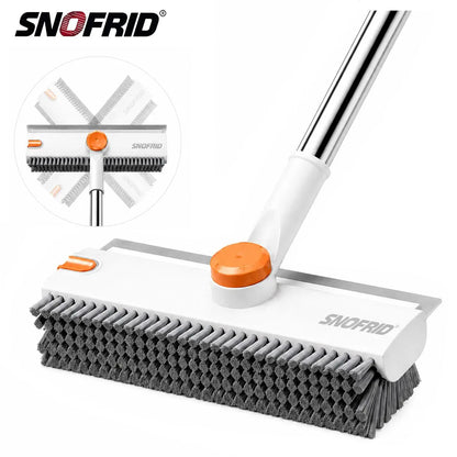 Transform Your Cleaning Routine with the Snofrid 3-in-1 Floor Scrub Brush - Adjustable 54-Inch Handle for Effortless Cleaning in Every Corner!